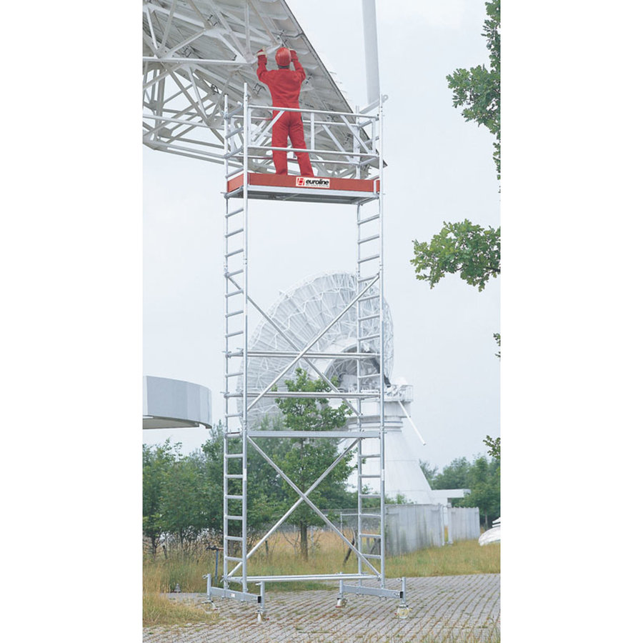 Euroline Gerüsttyp 9512 mit Fahrbalken starr (Typ 0,75 x 1,80 m) mit Arbeitshöhe bis 4,30 m