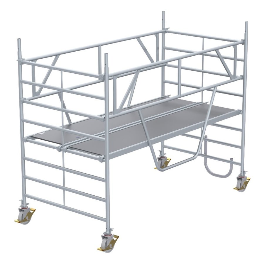 Euroline Gerüsttyp 9514 mit Sicherheitsaufbau (Typ 1,50 x 2,85 m) mit Arbeitshöhe bis 3,35 m