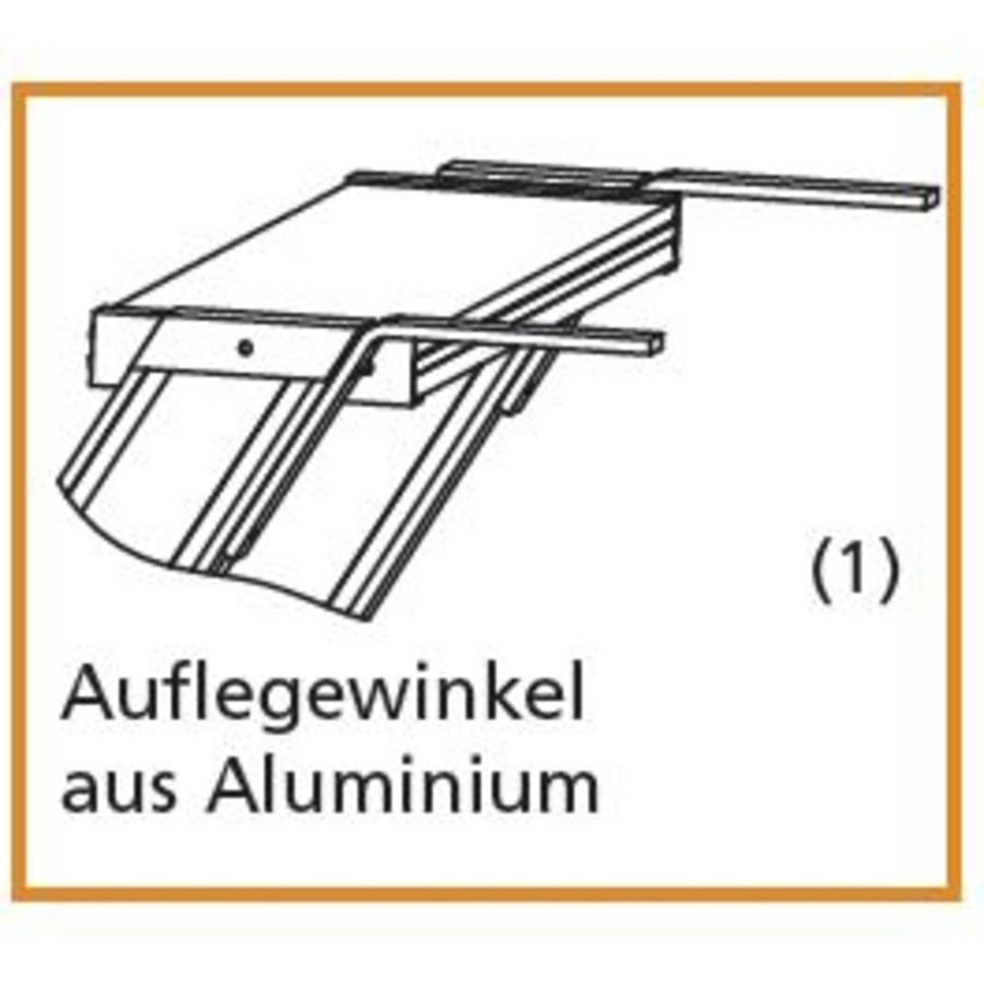 Euroline Treppe 45 Grad, 600 mm Stufenbreite, 1 Handlauf,  Stufenausführung Alu – gerieft 4 Stufen