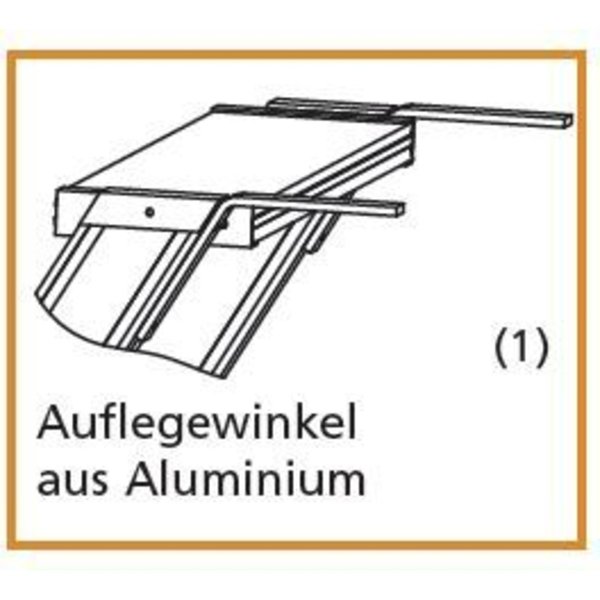 Euroline Treppe 45 Grad, 600 mm Stufenbreite, 1 Handlauf,  Stufenausführung Alu – gerieft 5 Stufen
