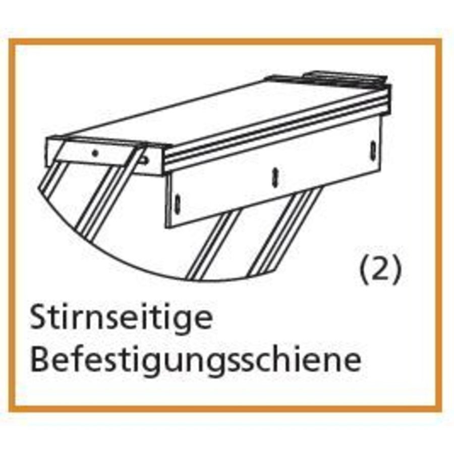Euroline Treppe 45 Grad, 600 mm Stufenbreite, 1 Handlauf,  Stufenausführung Alu – gerieft 18 Stufen
