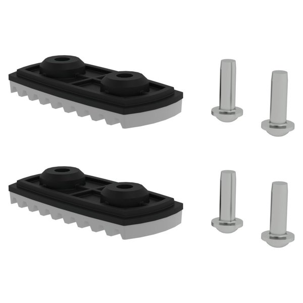 Günzburger Steigtechnik nivello®-Fußplatte für glatte Untergründe für Holmhöhe 58/73 mm