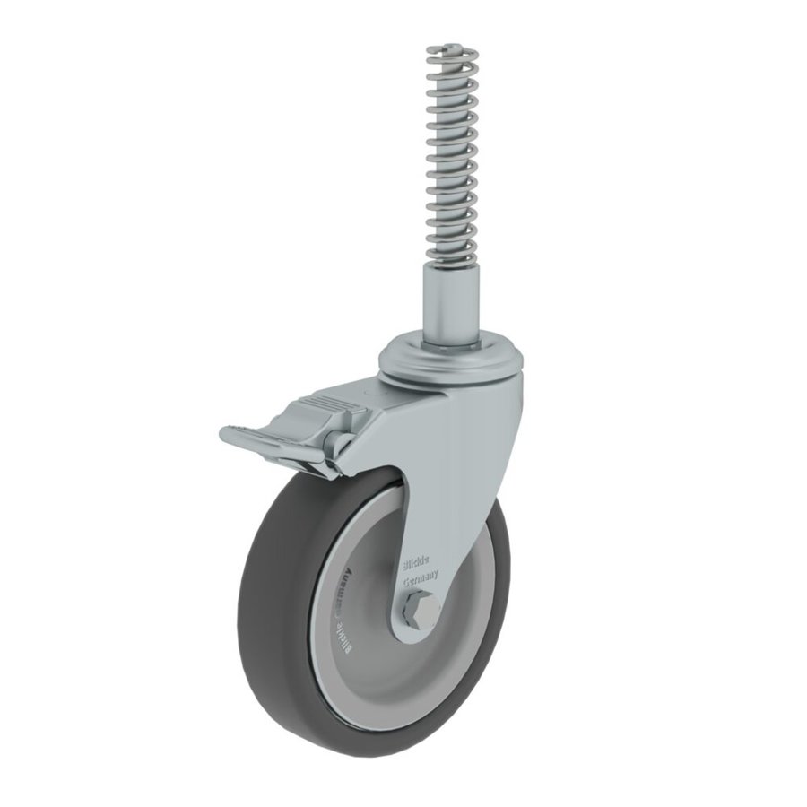 Günzburger Steigtechnik Federrolle für Podesttreppen mit Feststeller