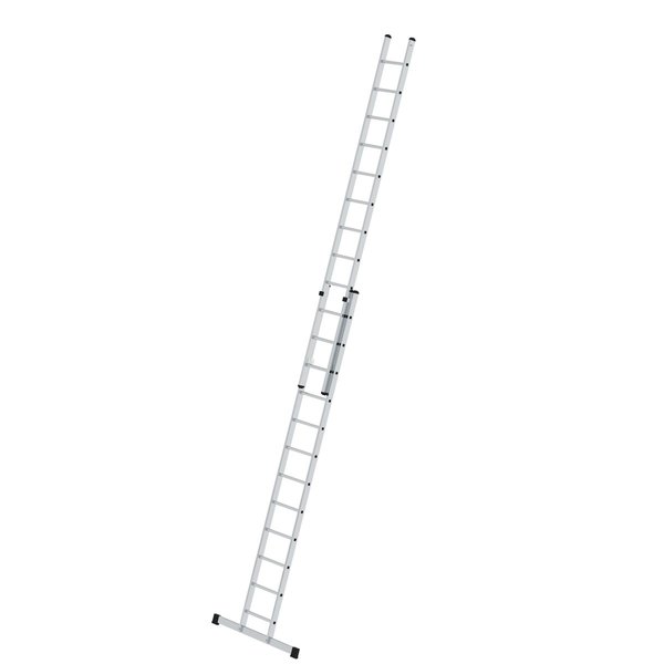 Günzburger Steigtechnik Sprossen-Schiebeleiter 2-teilig mit Standard-Traverse 2x12 Sprossen