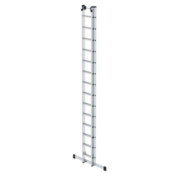 Günzburger Steigtechnik Sprossen-Schiebeleiter 2-teilig mit Standard-Traverse 2x14 Sprossen