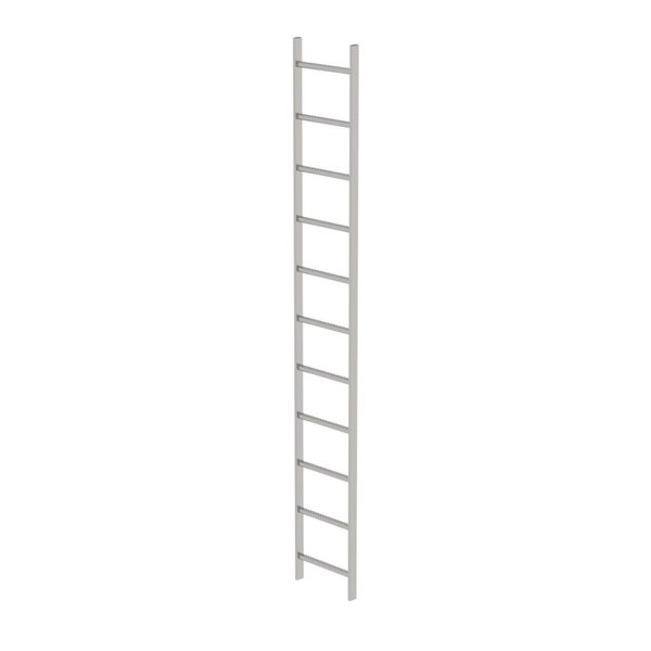 Günzburger Steigtechnik Schachtleiter Edelstahl V4A 400mm Lichte Weite 11 Sprossen