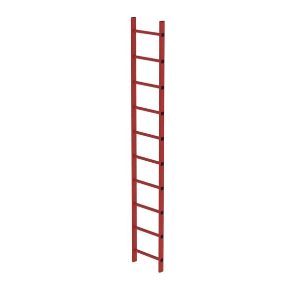 Günzburger Steigtechnik Schachtleiter GFK 400mm Lichte Weite 10 Sprossen