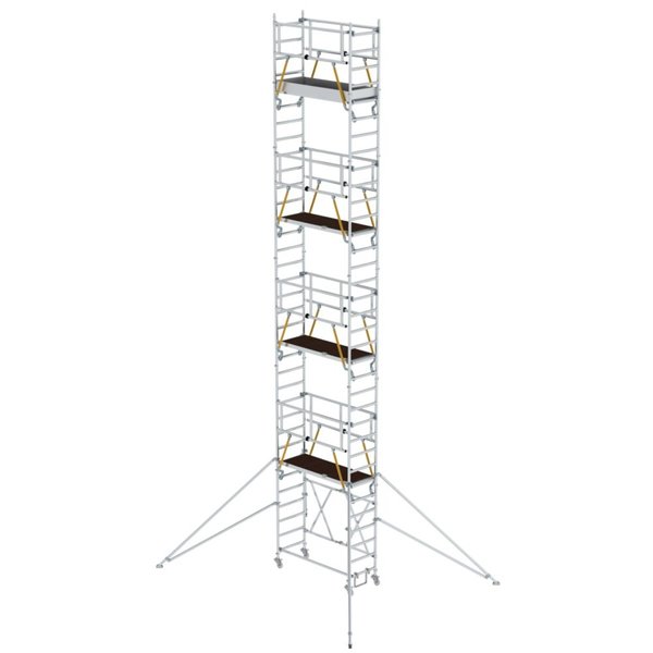 Günzburger Steigtechnik Klappgerüst SG 0,75 x 1,80 m mit Ausleger Plattformhöhe 9,08 m