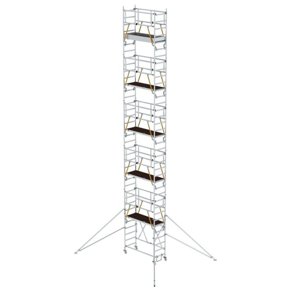 Günzburger Steigtechnik Klappgerüst SG 0,75 x 1,80 m mit Ausleger Plattformhöhe 9,89 m