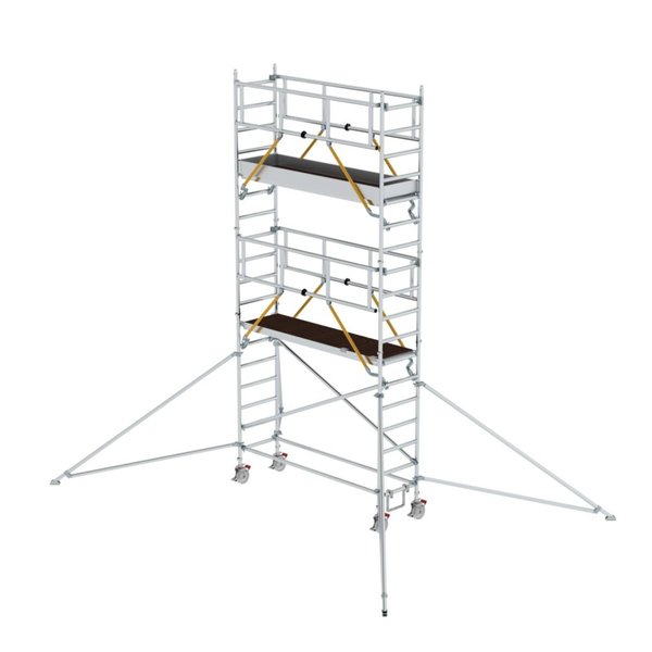 Günzburger Steigtechnik Rollgerüst SG 0,75 x 2,45 m mit Ausleger Plattformhöhe 4,47 m