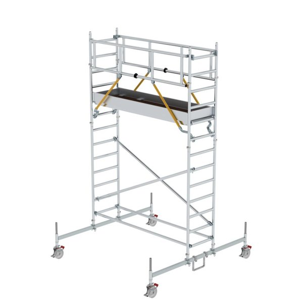 Günzburger Steigtechnik Rollgerüst SG 0,75 x 2,45 m mit Fahrbalken Plattformhöhe 3,26 m