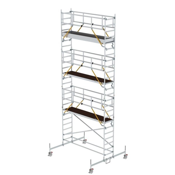 Günzburger Steigtechnik Rollgerüst SG 0,75 x 3,0 m mit Fahrbalken Plattformhöhe 6,62 m