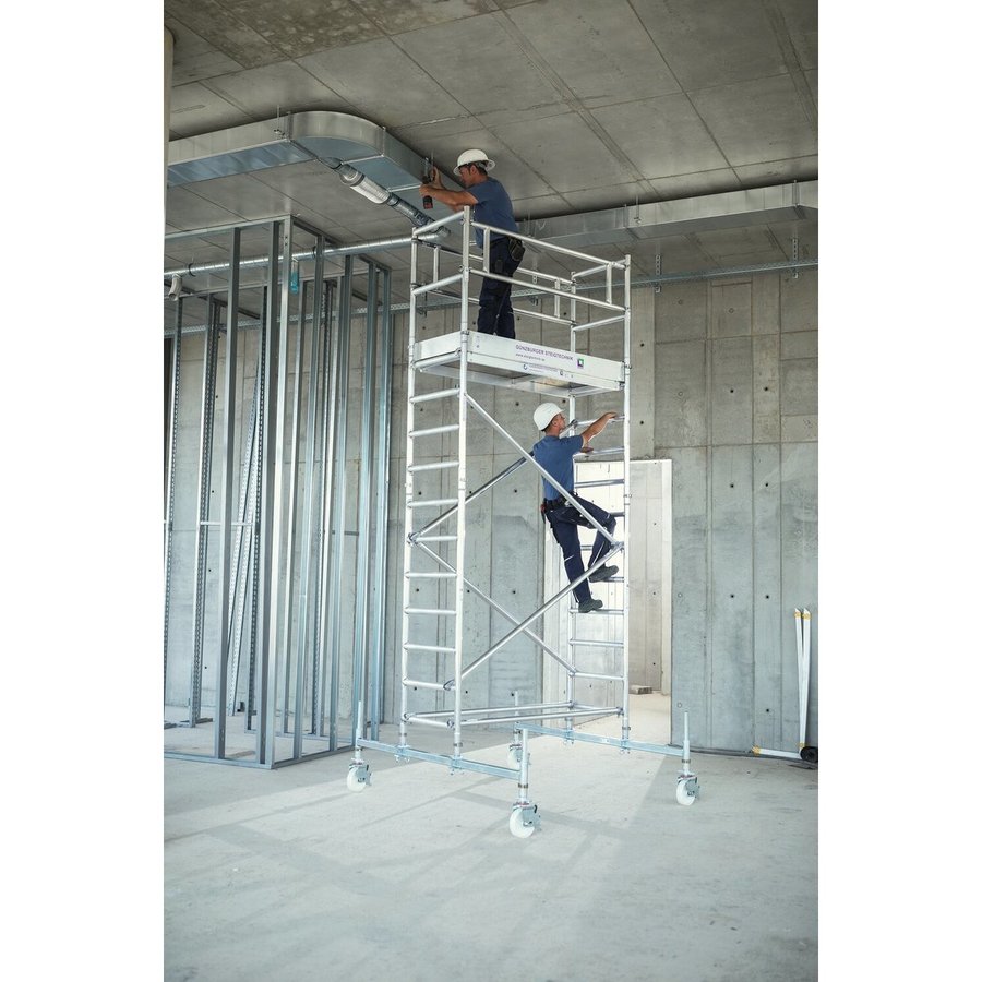 Günzburger Steigtechnik Rollgerüst 0,75 x 1,80 m Plattformhöhe 2,51 m
