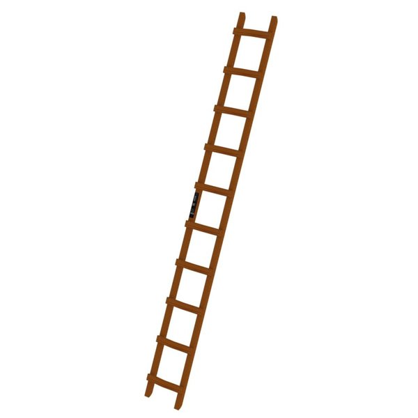 Günzburger Steigtechnik Dachleiter Holz 10 Sprossen