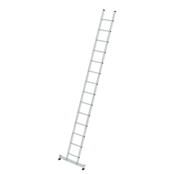 Günzburger Steigtechnik Sprossen-Anlegeleiter mit nivello®-Traverse 14-Sprossen