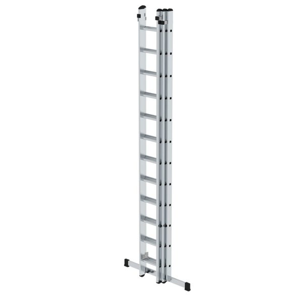 Günzburger Steigtechnik Sprossen-Schiebeleiter 3-teilig mit Standard-Traverse 3x12 Sprossen