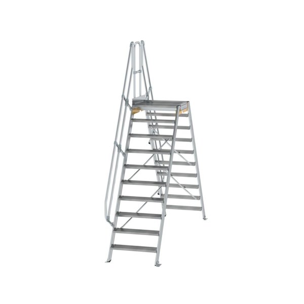 Günzburger Steigtechnik Überstieg 60° Stufenbreite 800 mm 10 Stufen