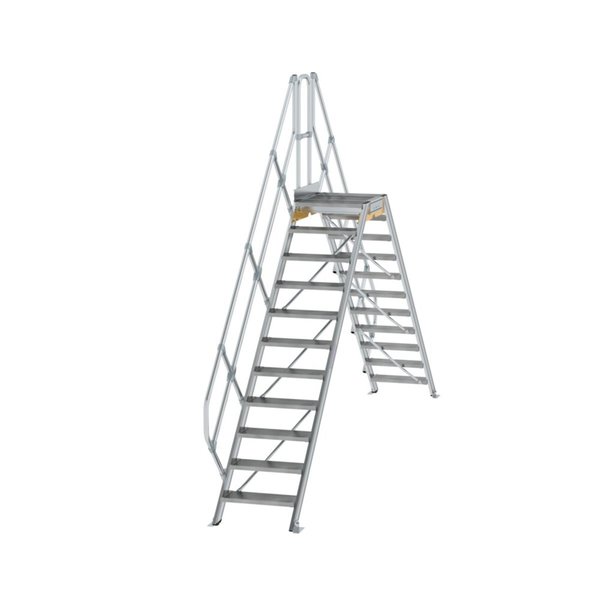 Günzburger Steigtechnik Überstieg 45° Stufenbreite 600 mm 11 Stufen