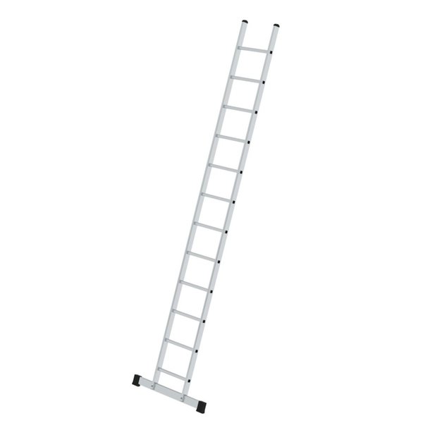 Günzburger Steigtechnik Sprossen-Anlegeleiter mit Standard-Traverse 12 Sprossen
