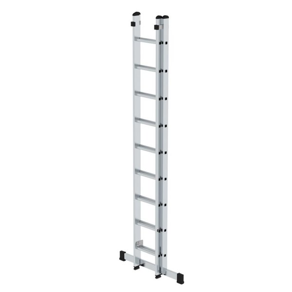 Günzburger Steigtechnik Sprossen-Schiebeleiter mit Standard-Traverse 2x9 Sprossen