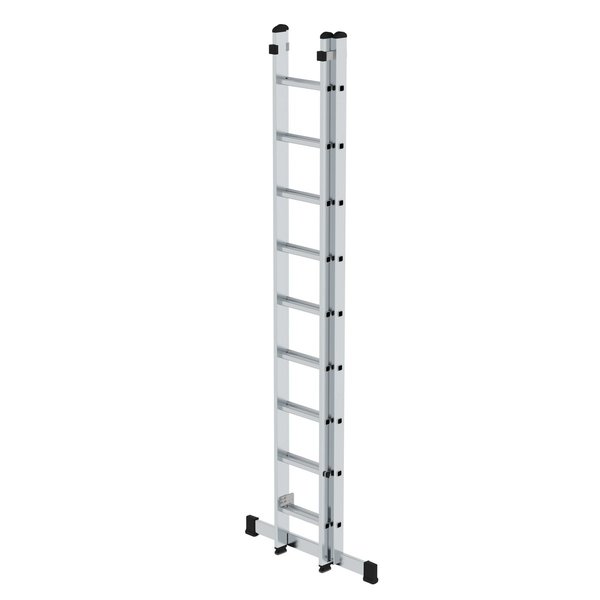 Günzburger Steigtechnik Sprossen-Schiebeleiter mit Standard-Traverse 2x9 Sprossen