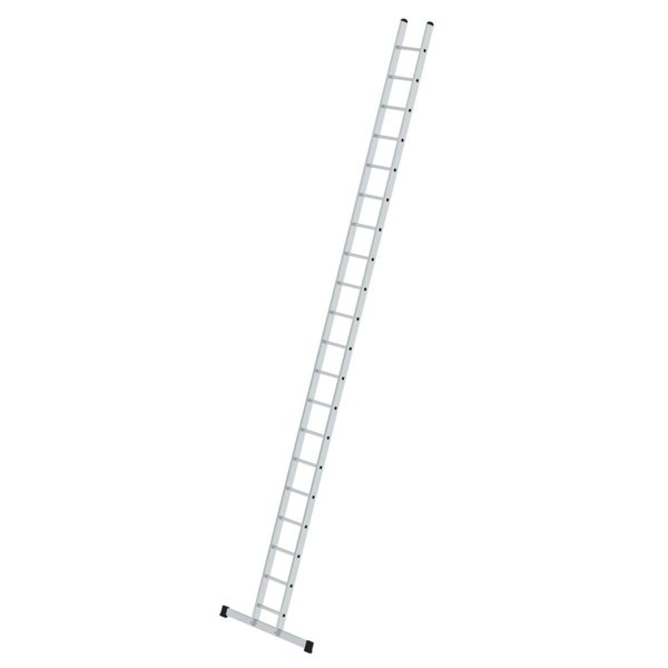 Günzburger Steigtechnik Sprossen-Anlegeleiter 350 mm breit mit Standard-Traverse 20 Sprossen