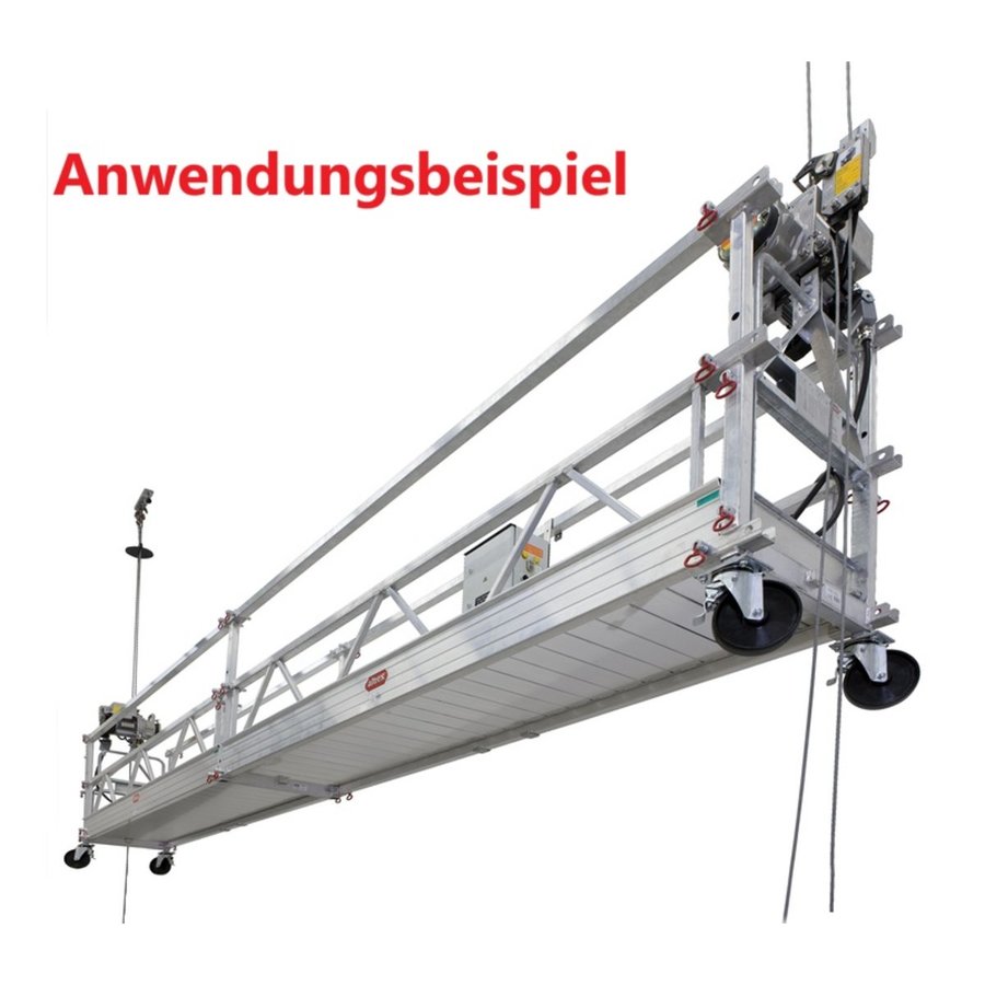 Altrex MHB80 - Modulare Hängebühne mit End-Aufhängebügeln 2m