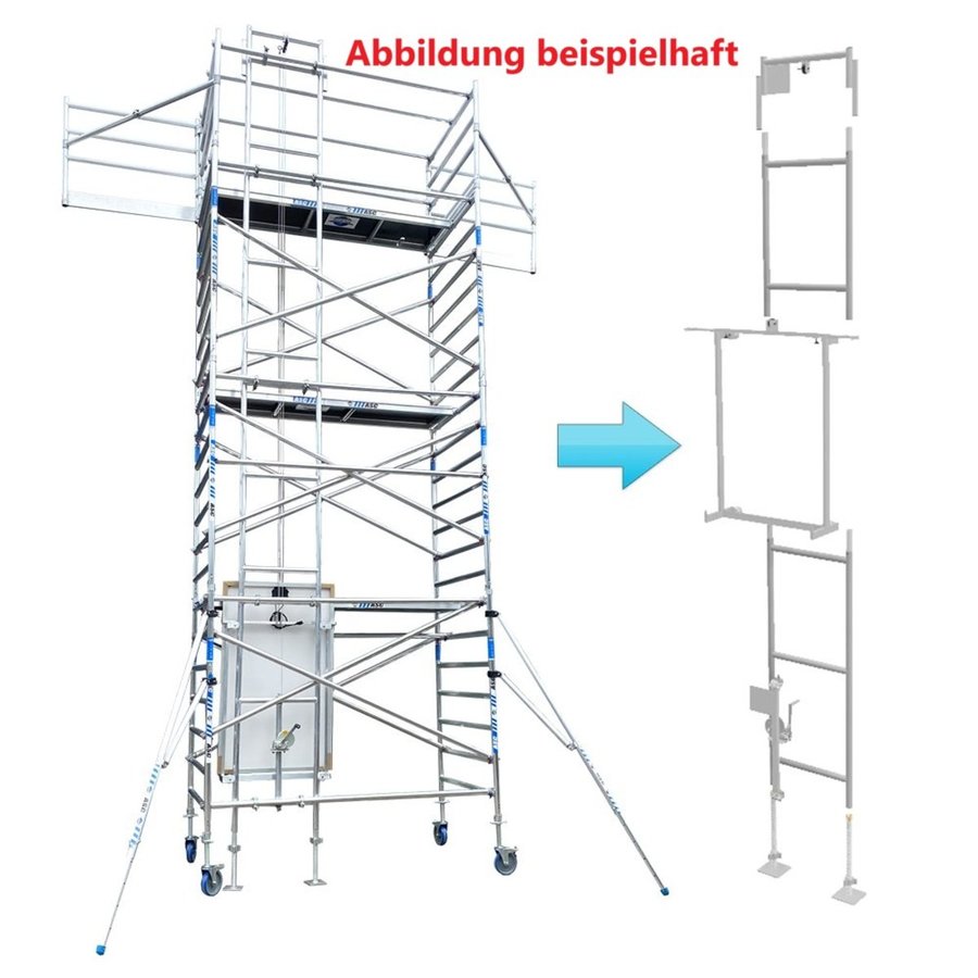 ASC Group Scaffold Lift - Shuttle Liftsystem für Gerüste Für Arbeitshöhe 6,2 m