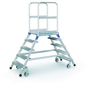 ZARGES Podesttreppe, beidseitig 5 Stufen