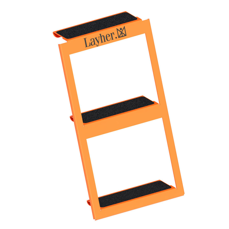 Layher Stufeneinhängetritt für Sprossenleitern mit Holmhöhe 76 mm