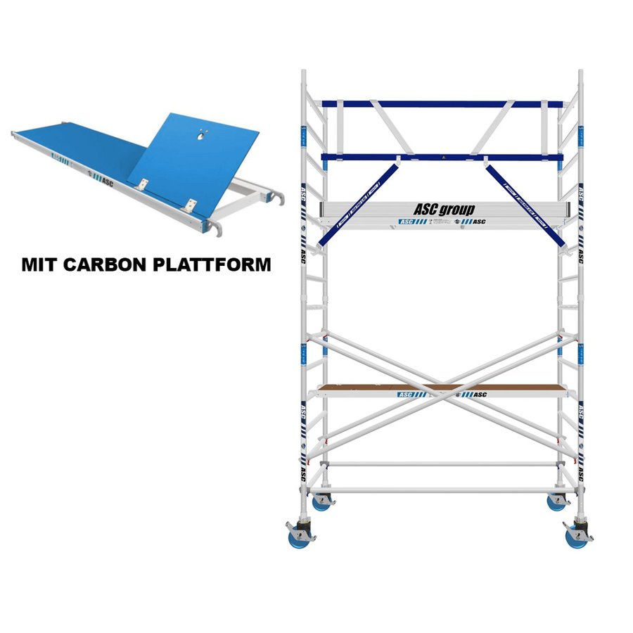 ASC Group AGS Rollgerüst 135x250x3,3ph carbon - einseitig