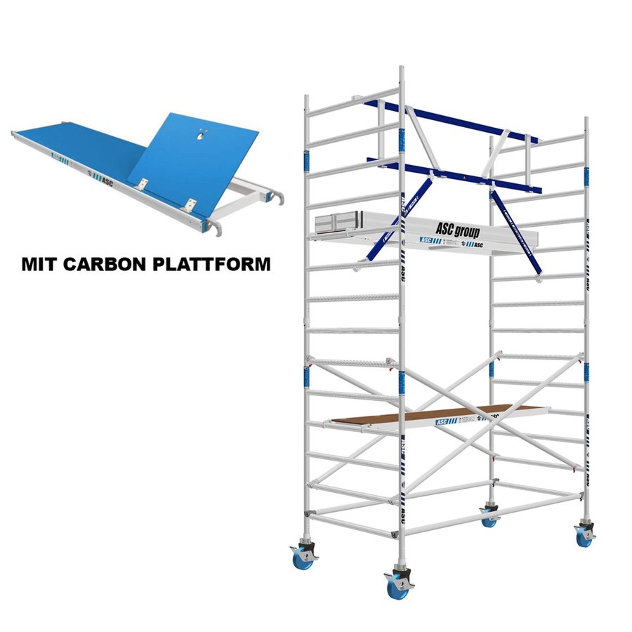 ASC Group AGS Rollgerüst 135x305x3,3ph carbon - einseitig