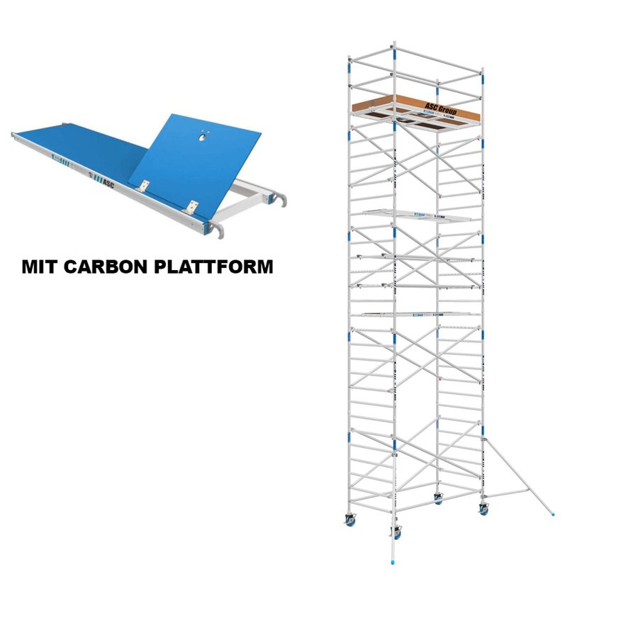ASC Group ASC Rollgerüst 135x250x8m ph - carbon