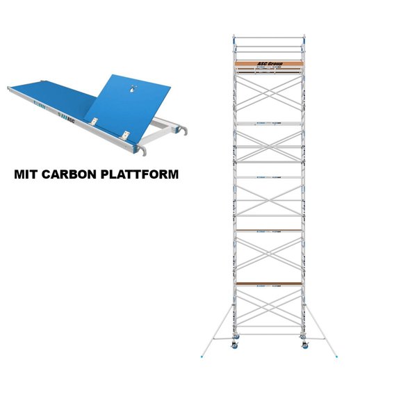 ASC Group ASC Rollgerüst 135x305x10m ph - carbon