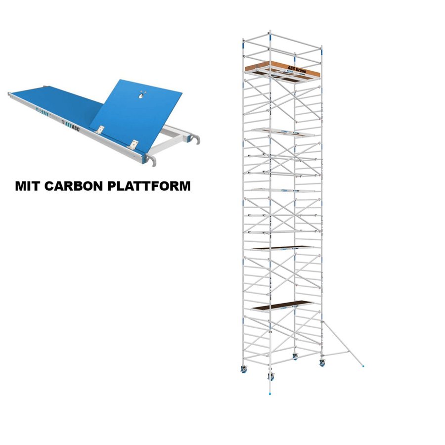 ASC Group ASC Rollgerüst 135x305x10m ph - carbon