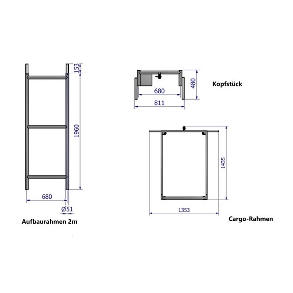 ASC Group Scaffold Lift Für Arbeitshöhe 4,2m