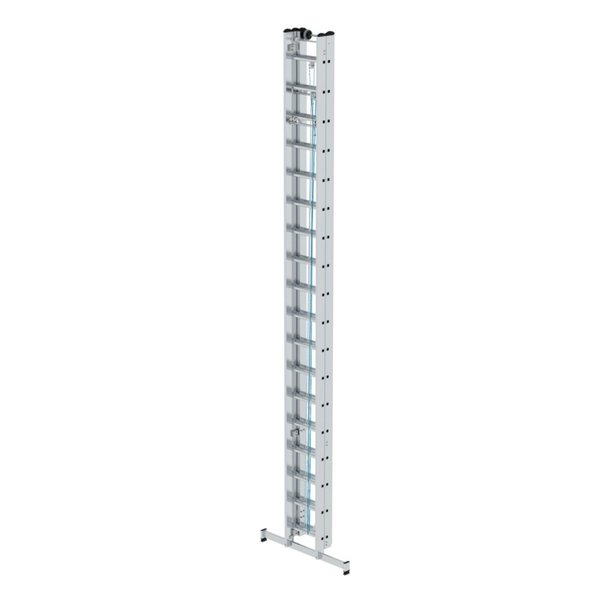 Günzburger Steigtechnik Sprossen-Seilzugleiter 3-teilig mit nivello®-Traverse 3x18 Sprossen