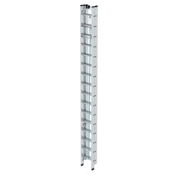 Günzburger Steigtechnik Sprossen-Seilzugleiter 3-teilig ohne Traverse 3x16 Sprossen