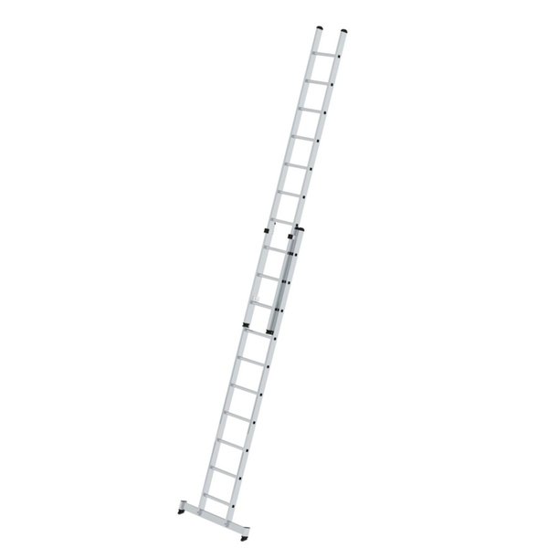 Günzburger Steigtechnik Sprossen-Schiebeleiter 2-teilig mit nivello®-Traverse 2x10 Sprossen