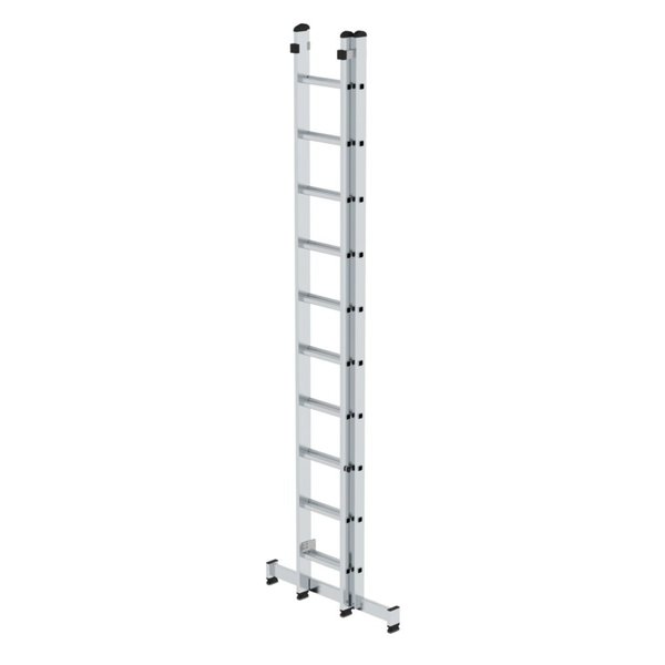 Günzburger Steigtechnik Sprossen-Schiebeleiter 2-teilig mit nivello®-Traverse 2x10 Sprossen