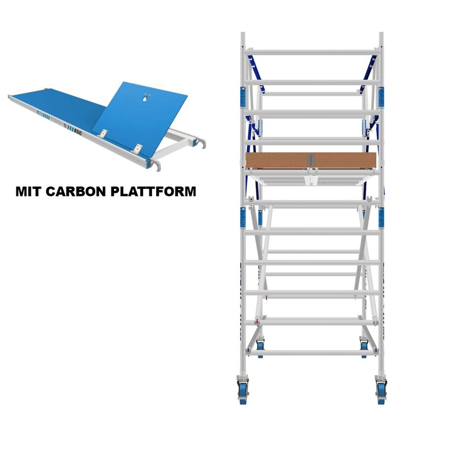 ASC Group AGS Rollgerüst 135x250x2,3ph carbon - zweiseitig