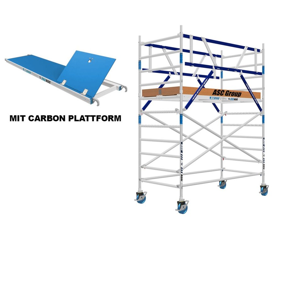 ASC Group AGS Rollgerüst 135x250x2,3ph carbon - zweiseitig