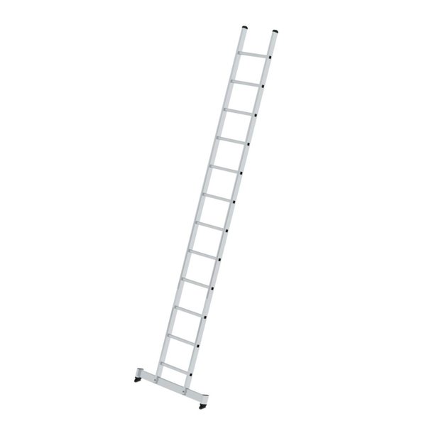 Günzburger Steigtechnik Sprossen-Anlegeleiter mit nivello®-Traverse 12 Sprossen