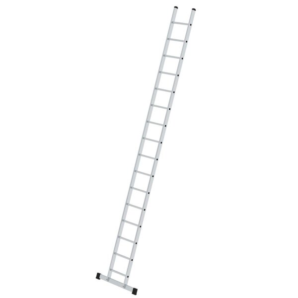 Günzburger Steigtechnik Sprossen-Anlegeleiter mit Standard-Traverse 16 Sprossen