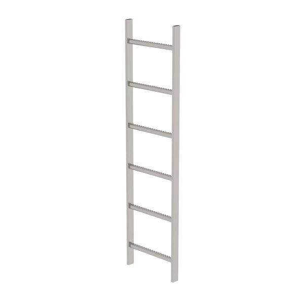 Günzburger Steigtechnik Schachtleiter Edelstahl V4A 400mm Lichte Weite 6 Sprossen