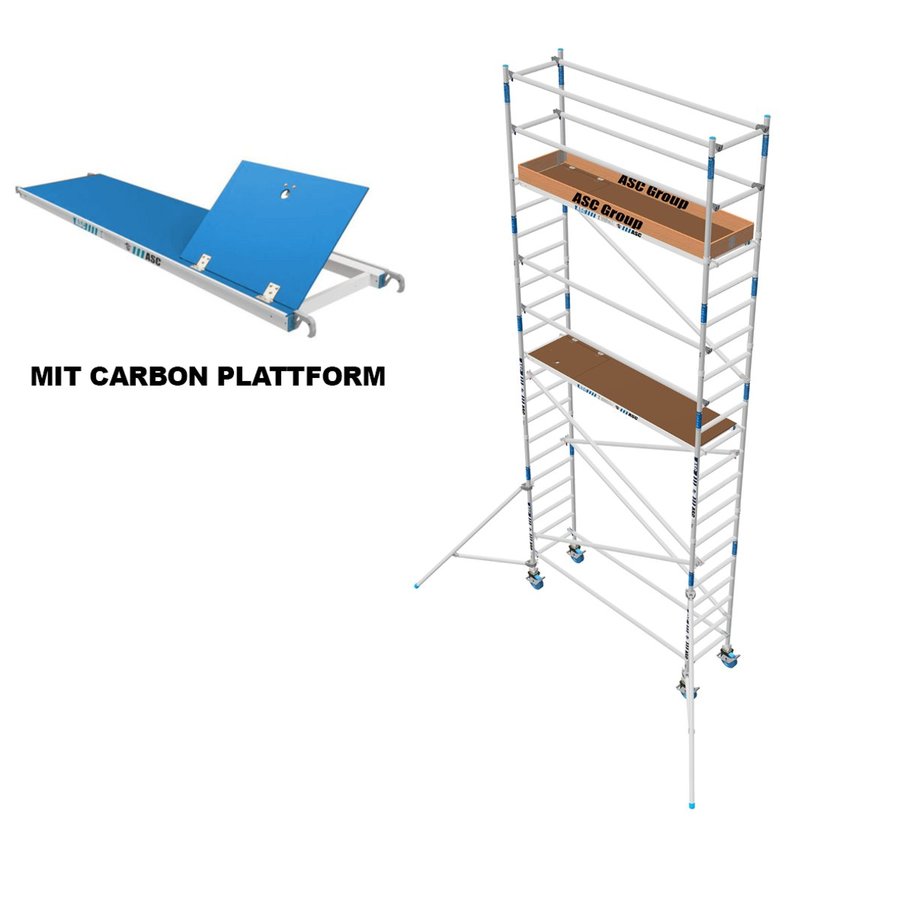 ASC Group ASC Rollgerüst 75x250x5,3ph carbon