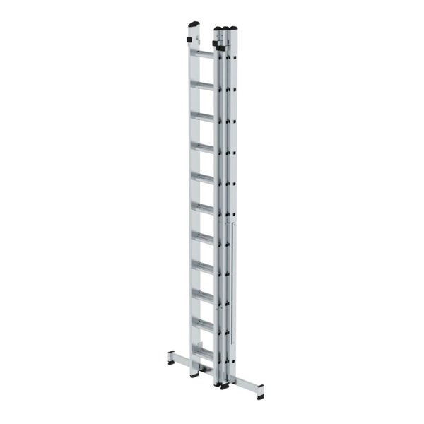 Günzburger Steigtechnik Mehrzweckleiter 3-teilig mit nivello®-Traverse 3x11 Sprossen