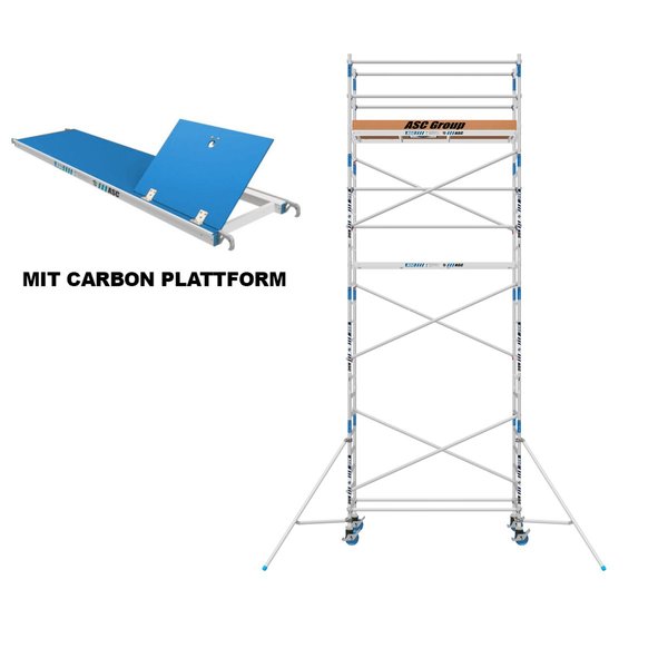 ASC Group ASC Rollgerüst 75x250x6,3ph carbon