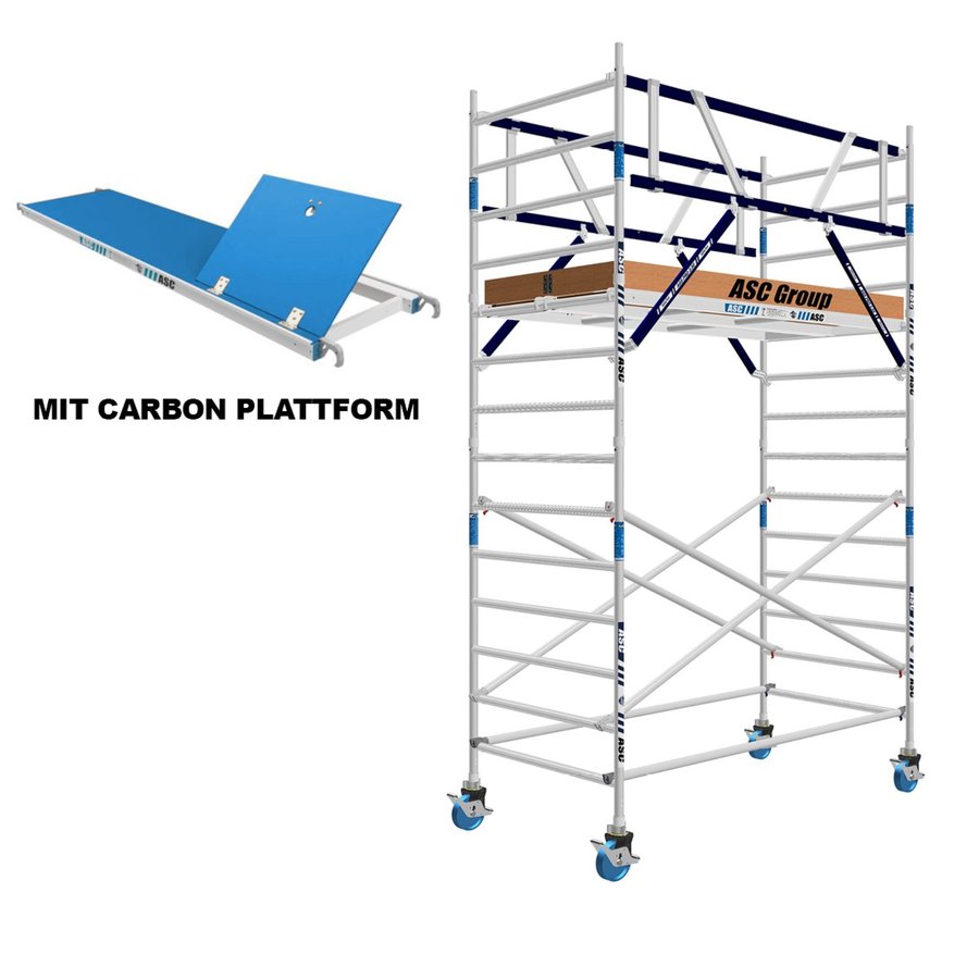 ASC Group AGS Rollgerüst 135x305x3,3ph carbon - zweiseitig