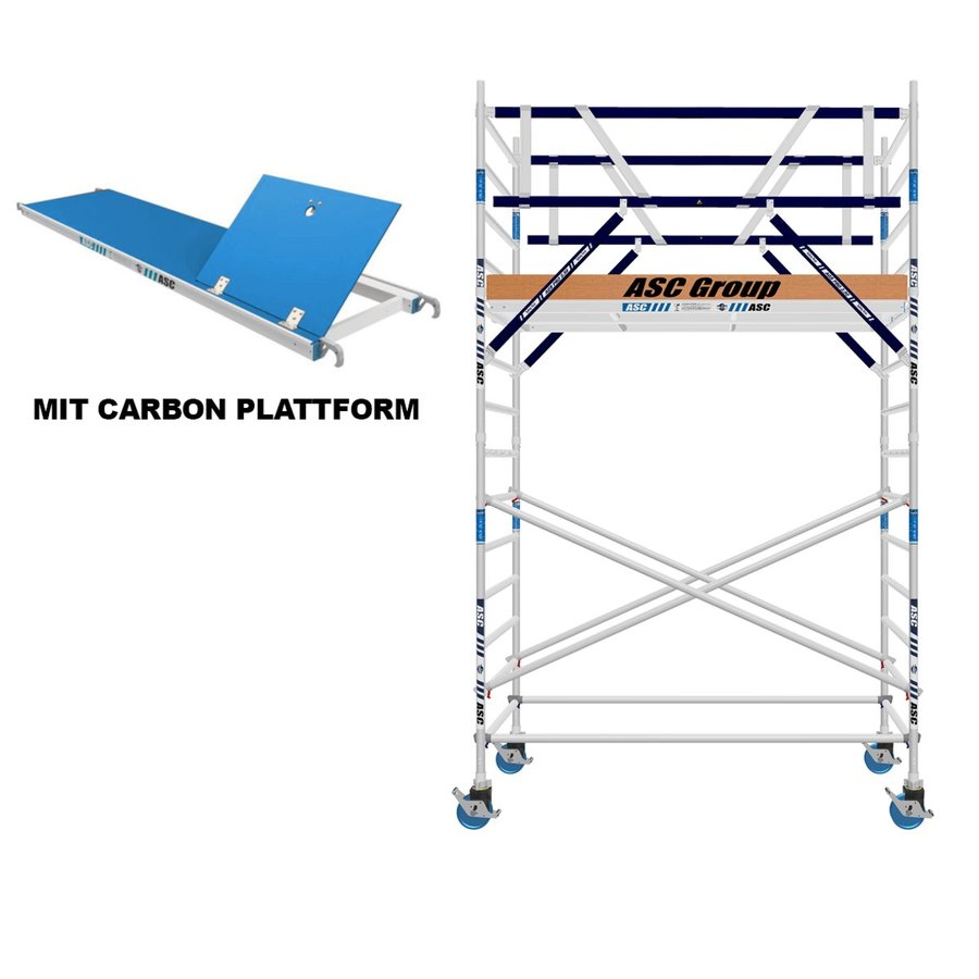 ASC Group AGS Rollgerüst 135x305x3,3ph carbon - zweiseitig